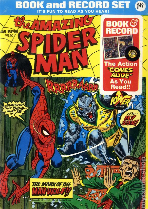 Spidey comic and record